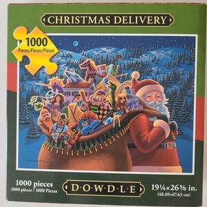 NEW Dowdle Jigsaw Puzzle Christmas Delivery 1000 Pieces Santa Toys Holiday